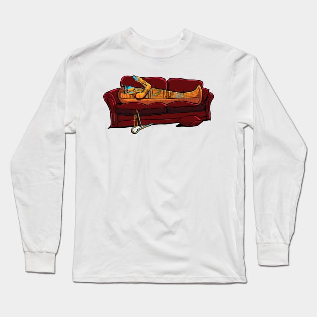 Couch Mummy Long Sleeve T-Shirt by Malayjain